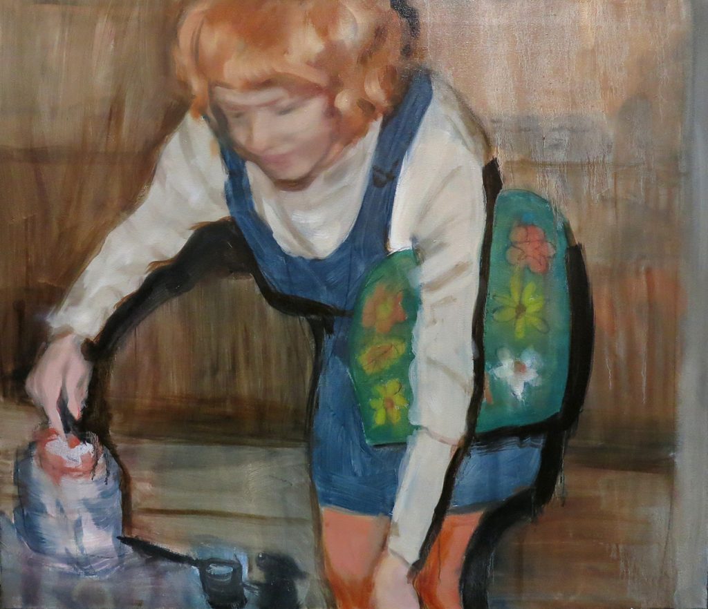 Mari Pihlajakoski: Dreams in the Tea Pot 2019, öljy kankaalle, 95 x 110 cm